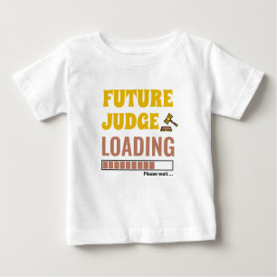 Camiseta De Bebé Futuro Juez Cargando Unisex Trendy Personalizada