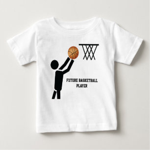 Camiseta De Bebé Futuro jugador de baloncesto con personalizado de