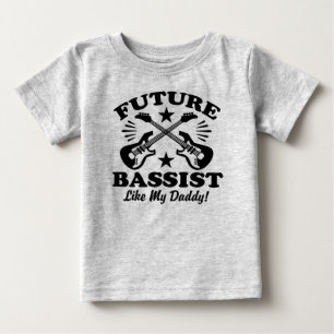 Camiseta De Bebé Futuro Jugador De Bass Como Mi Papi