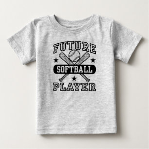 Camiseta De Bebé Futuro jugador de Softbol
