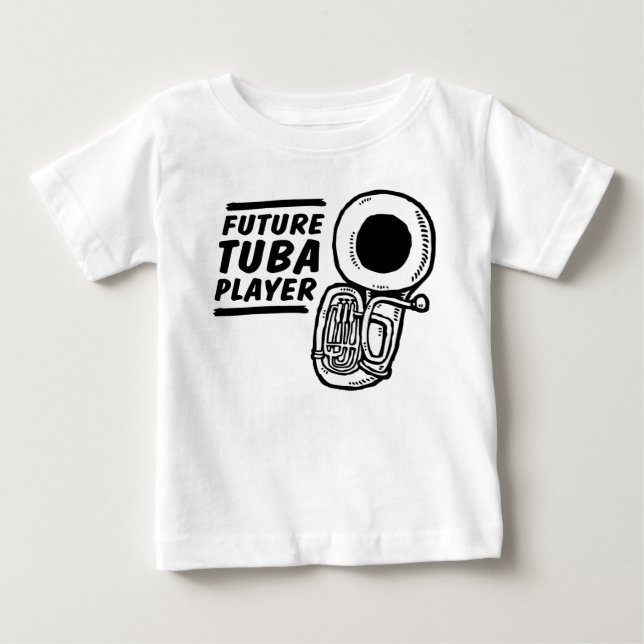 Camiseta De Bebé Futuro jugador de Tuba (Anverso)