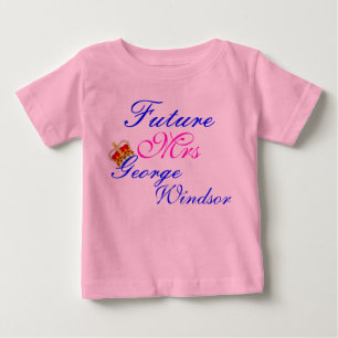 Camiseta De Bebé futuro mrs prince george windsor bebé creper