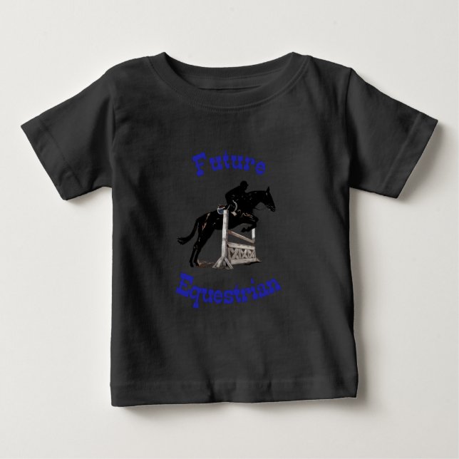 Camiseta De Bebé Futuro niño ecuestre (Anverso)
