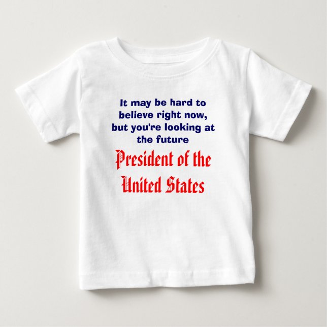 Camiseta De Bebé Futuro Presidente (Anverso)