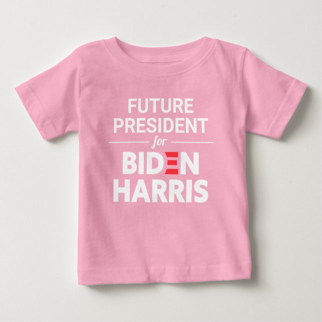 Camiseta De Bebé Futuro presidente de Biden Harris Personalizado Te (Anverso)