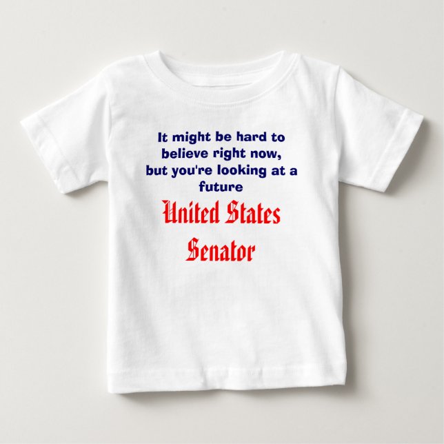 Camiseta De Bebé Futuro Senador (Anverso)