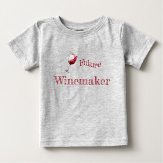 Camiseta De Bebé Futuro Vinicultor Bebé Divertido Amante del Vino