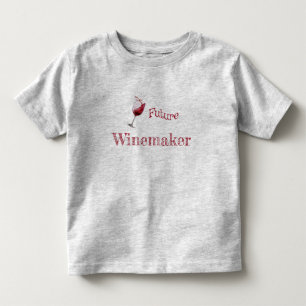 Camiseta De Bebé Futuro Vinicultor Bebé Divertido Amante del Vino