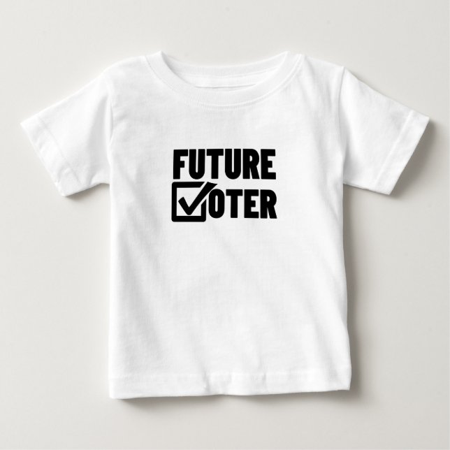 CAMISETA DE BEBÉ FUTURO VOTADOR (Anverso)
