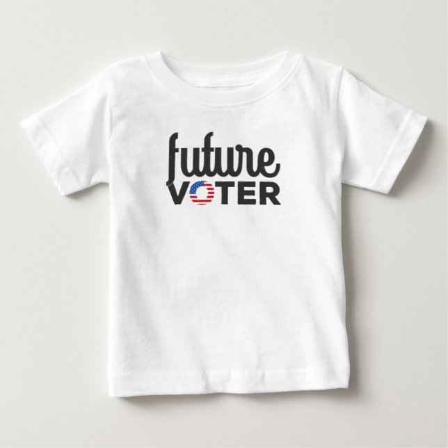 Camiseta De Bebé Futuro votante (Anverso)