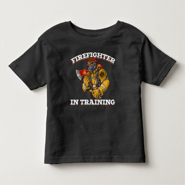 Camiseta De Bebé Futuros bomberos de Guay niños y Chicas bomberos (Anverso)