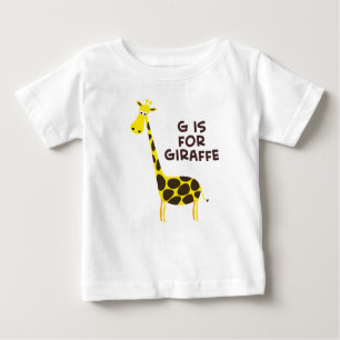 Camiseta De Bebé G es para Giraffe