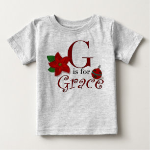 Camiseta De Bebé G es por Grace, el primer té de Navidad del bebé