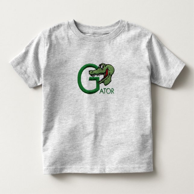 Camiseta De Bebé G está para el cocodrilo (Anverso)