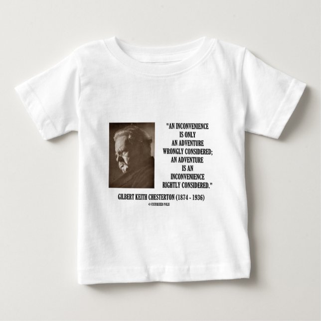 Camiseta De Bebé G.K. Aventura de la inconveniencia de Chesterton (Anverso)
