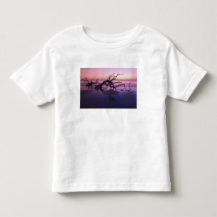 Camiseta De Bebé GA Isla Jekyll, cementerio de árboles en la playa