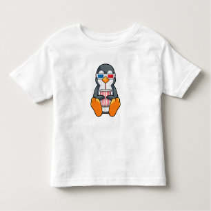 Camiseta De Bebé Gafas de cine pingüino Taza de bebida
