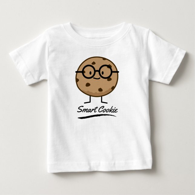 Camiseta De Bebé Gafas de cocina de chocolate con chocolate intelig (Anverso)