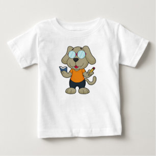 Camiseta De Bebé Gafas de libros de Dog Nerd