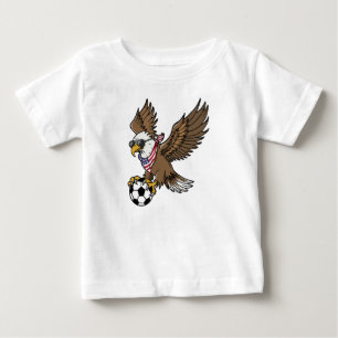 Camiseta De Bebé Gafas de sol águila de fútbol geniales vintage pat