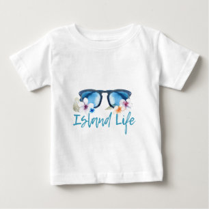 Camiseta De Bebé Gafas de sol de la vida en la isla