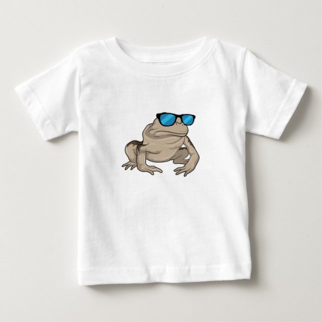 Camiseta De Bebé Gafas de sol de rana (Anverso)