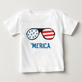 Camiseta De Bebé Gafas de sol Merica Retro