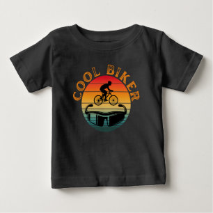 Camiseta De Bebé Gafas de sol puesta de sol para motociclista genia