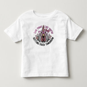 Camiseta De Bebé Gafas Divertidas de Gallo Frase Motivadora