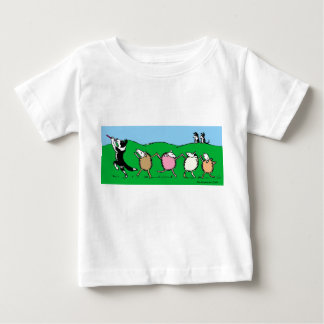 Camiseta De Bebé Gaitero de varios colores del border collie
