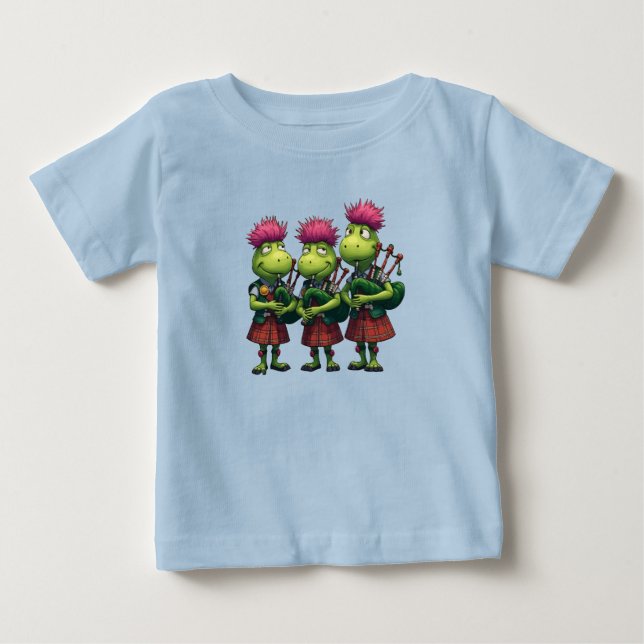 Camiseta De Bebé Gaiteros para la Cena de Burns Cardos Escoceses  (Anverso)