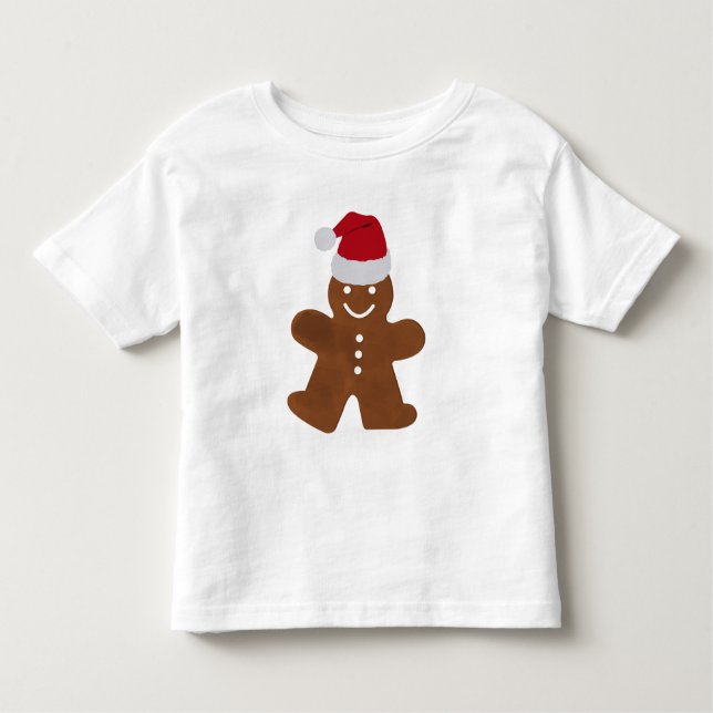 Camiseta De Bebé Galleta de hombre de jengibre navideño linda (Anverso)