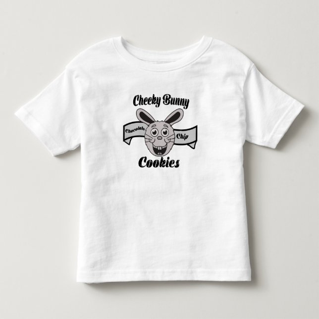 Camiseta De Bebé Galletas de Chips de Chocolate Cheeky Bunny (Anverso)