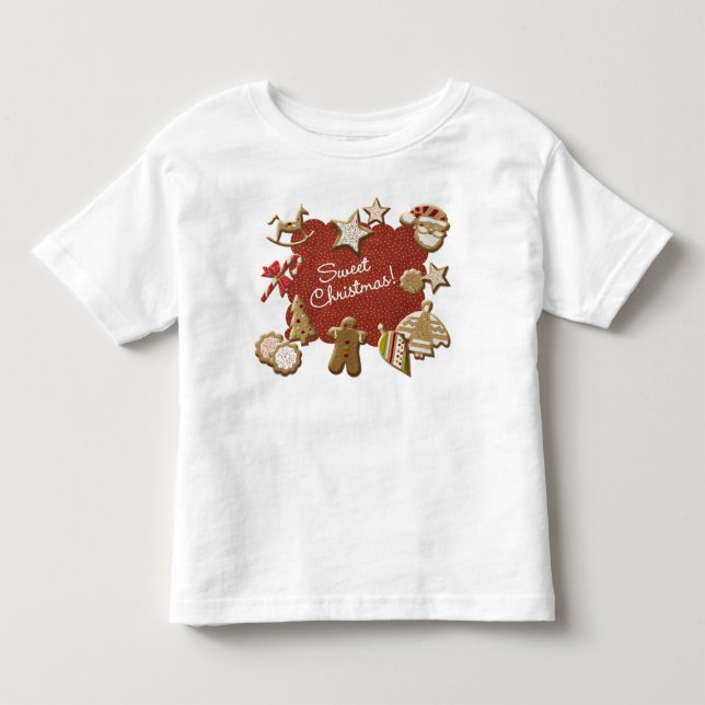 Camiseta De Bebé Galletas del navidad (Anverso)