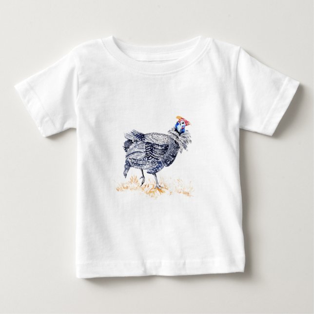 Camiseta De Bebé Gallina de Guinea (Anverso)