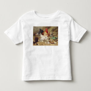 Camiseta De Bebé Gallinas roosting con sus pollos