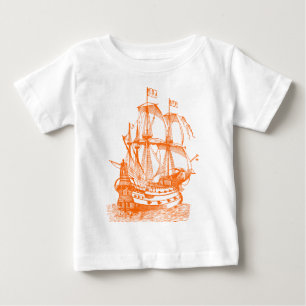 Camiseta De Bebé Gallión - Naranja