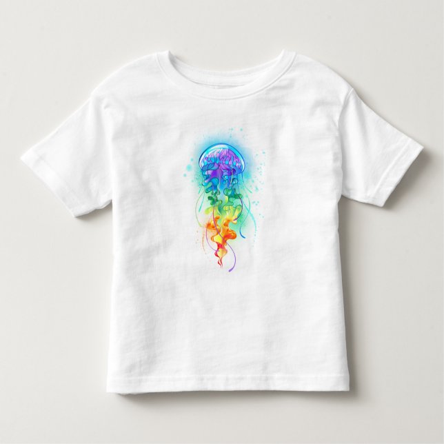 Camiseta De Bebé Gallito arcoiris (Anverso)