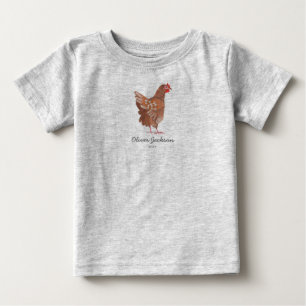 Camiseta De Bebé Gallo de Mercado de Granjero   Niño Bebé   Camiset
