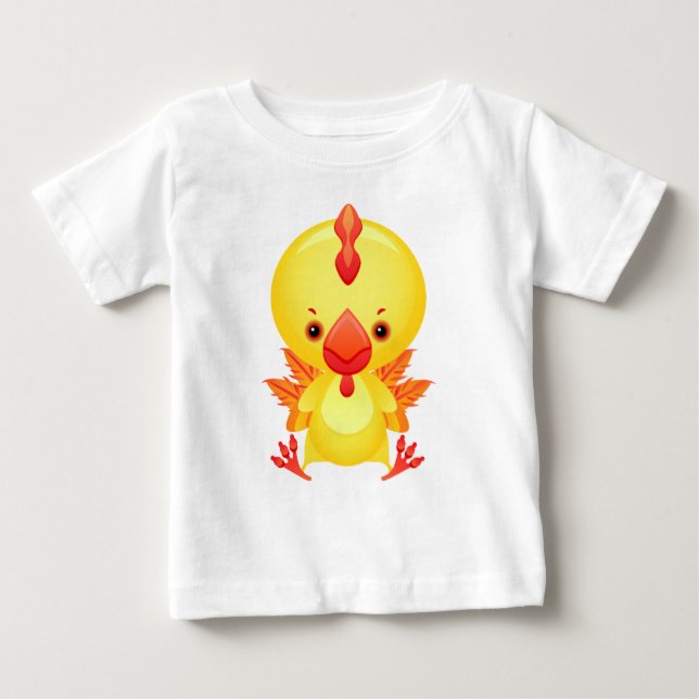 Camiseta De Bebé Gallo del bebé (Anverso)