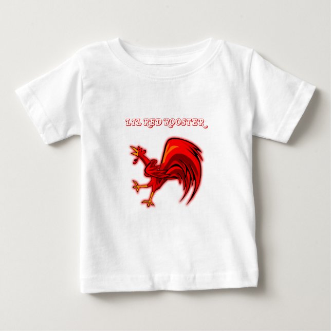 Camiseta De Bebé Gallo del rojo de Lil (Anverso)