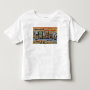 Camiseta De Bebé Gallup, New México - escenas grandes 2 de la letr