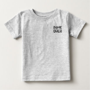 Camiseta De Bebé Game Over: Restaurar la Diversión Clásica, Sube de