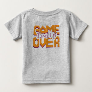 Camiseta De Bebé Game Over, Revivir Juegos Antiguos y Subir de Nive