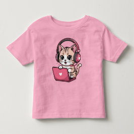 Camiseta De Bebé Gamer Girl Gato Gaming Lindo