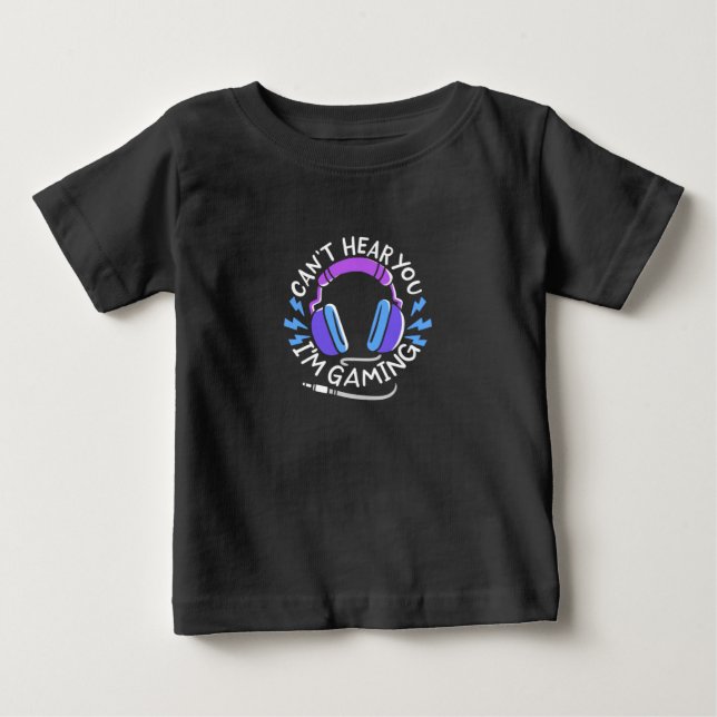 Camiseta De Bebé Gamer que estoy jugando (Anverso)