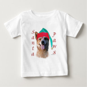 Camiseta De Bebé Ganado ganadero australiano Perro Santa Paws