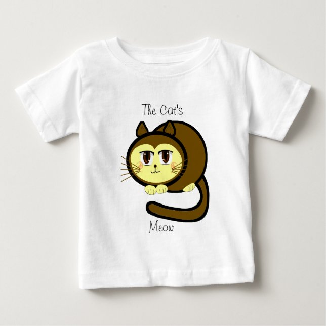 Camiseta De Bebé GANADOR DEL TBA AWNER The Cat's Meow - Personaliza (Anverso)