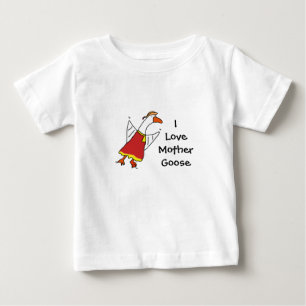 Camiseta De Bebé ganso madre, ganso ILoveMother