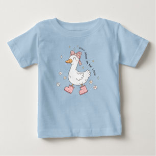 Camiseta De Bebé Ganso Tonto Suelto